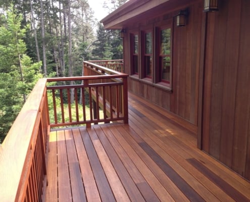 Dark Red Meranti ( Philippine Mahogany) Deck